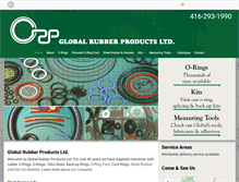 Tablet Screenshot of globalrubber.com